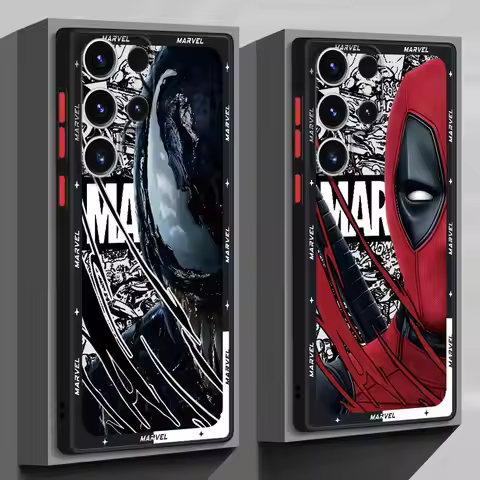 Marvel Deadpool Venom Case for Samsung Galaxy S22 S23 FE S21 S26 S20 FE S25 Ultra Note 20 Ultra 10+ 