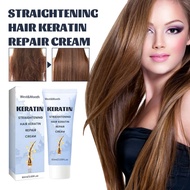 60ML Keratin Hair Straightening Cream Professional Damaged Treatment Faster Smoothing Curly Hair Care Protein Correction Cream