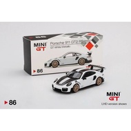 MINI GT PORSCHE GT2 RS WHITE METALLIC