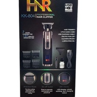 NEW ARRIVAL TRIMMER   Brand : HNR  Model : KK-804 Includes : LED Display 4pc Guide Comb Black.