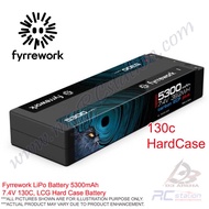 Fyrrework RC LiPo Battery 5300mAh LIPO 7.4V 130C, LCG Hard Case Battery Value Pack