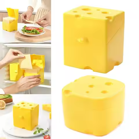 Sliced Cheese Storage Container Cheese Slice Holder Sliced Butter Block Cheese Slice Storage Box Che
