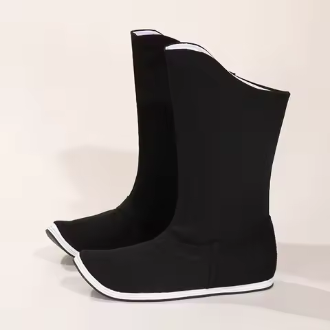 Ancient Chinese Traditional Shoes Cotton Men Women Hanfu Dance Boots Peking Opera Folk Dancing Qing 