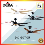 DEKA 56 INCH F5DC, DS11, DDC21 &amp; DC2-311 &amp; DC2-313L 14 SPEEDS FORWARD AND REVERSE DC MOTOR CEILING FAN WITH LIGHT