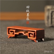 Pen Rest  Han Ink Bronze Bogu Antique-Style Black Azalea Wood Ink Bed Utensil Inkstone Red Wood Soli