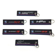 Unique Trendy Keychain Suitable for BMW BMW Motorcycle Pendant Simple Embroidered Keychain