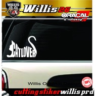 Cat Lover Stickers, cute Cat Lover stickers, car cutting stickers