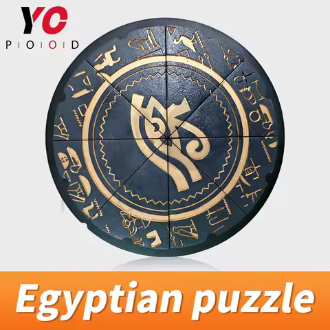 Escape room puzzle escape game props egyptian puzzle put all pieces in correct position to solve puz