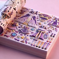 Sparkling Princess Dress Up Quiet Sticker Book 3-12 Years Old Little Girl Plus Large Massive Clothes