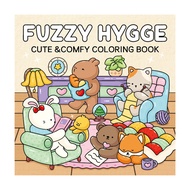 Youth Comfortable Style Coloring Album FUZZY HYGGE Decompression Coloring Book High-Quality Paper Pa