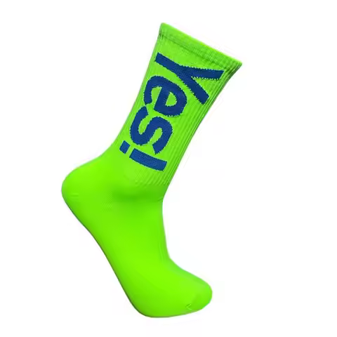 'Yes!' Mid Crew Socks for Men/Women Fashion Outdoor Skateboarding Sports Street Sock Breathable