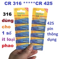 Genuine CR425 CR 316 buoy battery with printed text on the battery