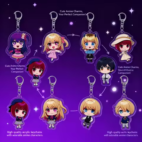 Anime Acrylic Keychain My Hero Academia Star Child Hoshino Ai Hoshino Ruby Cartoon Character Pendant