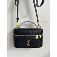 New Style Mini Saint Laurent YSL Cosmetic Bag Toiletry Bag Rose Same Style Quilted Handbag Small Bag