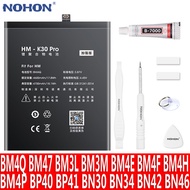 NOHON BM4Q BM47 BM3L BM3M BM4E BM4F BM4H BM4P BP40 BP41 BN30 BN34 BN42 BN46 Battery For Xiaomi Redmi