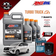 AMSOIL TURBO TRUCK 5W-40 Diesel Oil 7 Quarts (Change oil Bundle for Toyota Innova)