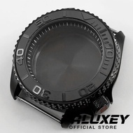 PALUXEY PVD Black 42MM SKX S Crown Case Black Ring Sloping Bezel Watch Case For NH34 NH35 NH36 NH38 