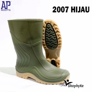 Sepatu Boots Karet AP Boots 2007 PENDEK Hijau Size 37-44 / Sepatu AP Boots Pendek APD Perkebunan Per