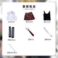 ชุดคอสเพลย์ IYUNGTOO ชุด JK Death Note ชุดเต็มตัวสำหรับผู้หญิง วัสดุผ้าฝ้ายผสมสแปนเด็กซ์ ชุดคอสเพลย์