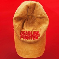 DOWNTOWN.TH - Deadline Fighther Cap in Washed Yellow/Red - หมวก DOWNTOWN ปักลาย Deadline Fighter สีเ