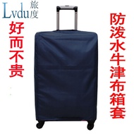 กระเป๋าเดินทางแบบมีสายดึงกันน้ำผ้าใบ Mlop17ogcen กระเป๋าเดินทางฝาครอบป้องกัน20/24/28/29นิ้วกระเป๋าเดินทางหนังฝาครอบกันฝุ่นองศา