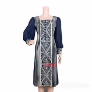 lili dress / dress tenun wanita tenun endek premium