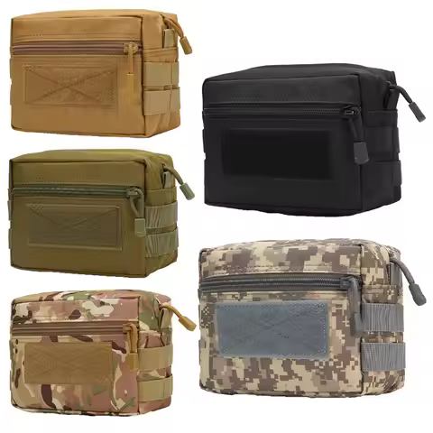 Outdoor Survival EDC Tool Kit Belt Pouch Sports Hunting Bag Molle Utility EDC Waist Bag Tactical Pou