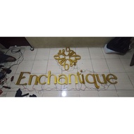Custom 3D embossed paint letters