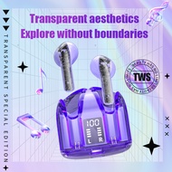 ROMAXX YX19 TWS Transparent Shell True Wireless Headset Bluetooth 5.3 ENC Calls Earphone Stereo Earb