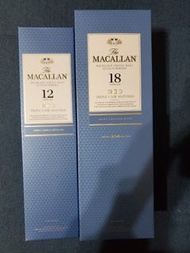 Macallan Triple cask  18 years & 12 years set 麥卡倫三桶單一麥芽威士忌套裝[停產款]
