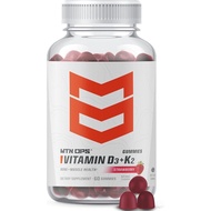 MTN OPS D3 K2 5000 IU D3 dan K2 MK7 tanpa Gluten dengan Perisa Strawberi 60 SoftChew 60 Hidangan set
