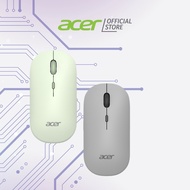 Acer New Bluetooth Silent mouse (Grey/Green) | up to 3 Bluetooth connection | 3 level of DPI