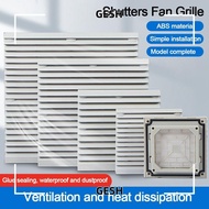 GESH Cabinet Ventilation Filter, White Without Fan Shutters Fan Grille, ABS Fan Filter
