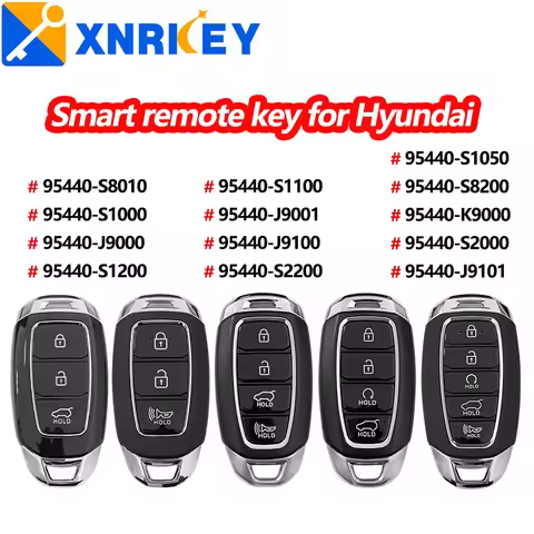 XRNKEY 3/4/5B Smart Remote Car Key for Hyundai Santa Fe Elantra Kona Palisade95440-S1000 95440-S1100