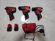 Milwaukee M12 無刷電鑽起子機