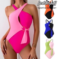 EDANAD Woman Swimsuit, One-piece Push Up Beach Bathing Suit, Elegant Sexy Criss Cross Padded Bra Swimwear Woman Beach Wear