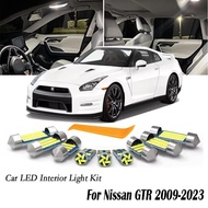 Car 10Pcs LED Interior Dome Map Trunk Light Bulb Kit For Nissan GT-R GTR R35 2009- 2018 2019 2020 20