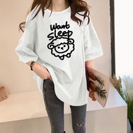 Factory Store Special 2N310 Loose T shirt Women Tshirt Woman Baju Perempuan 大码宽松T恤女裝上衣女生短袖衣服 Tops Wa