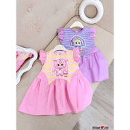 Baby three dress 1000%, beautiful thick cotton mixed with kate fabric