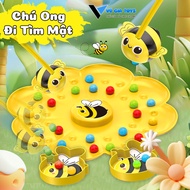 Honey Hunting Bee Toy, Green Frog Catching Prey, Fun Entertainment Toy for Family Bonding, 4-Player 