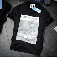 HITAM Adidas Vinatage Tshirt Adidas Casual Vintage t-shirt Adidas Hype Thsirt Adidas Black Adidas T-