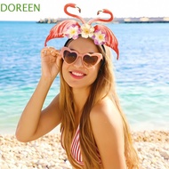 DOREEN Party Props Hairband, Coconut Tree Flamingo Hawaiian Party Headband, Funny Pineapple Headwear