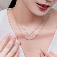 京華鑽石 鑽石項鍊 純真 18K 共0.50克拉 輕珠寶 微笑項鍊