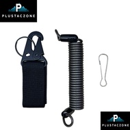 Tactical spring solid cable lanyard