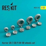 Reskit RS32-0212 - 1/32 Harrier GR.7/GR.9/AV-8B Wheels Set Scale Model kit