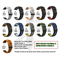 GTO Universal Strap 20mm - Sporty Silicone Watch Strap