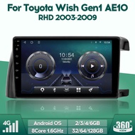 WeBetter TopNavi 10inch 8Core IPS Full Touch Android Car Radio Player For Toyota Wish Gen1 AE10 2003