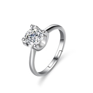 LOVETIA Cincin Perak Asli 925 Cincin Wanita Berlian Moissanite Wedding Ring 0.5 Ct Sertifikat GRA BT