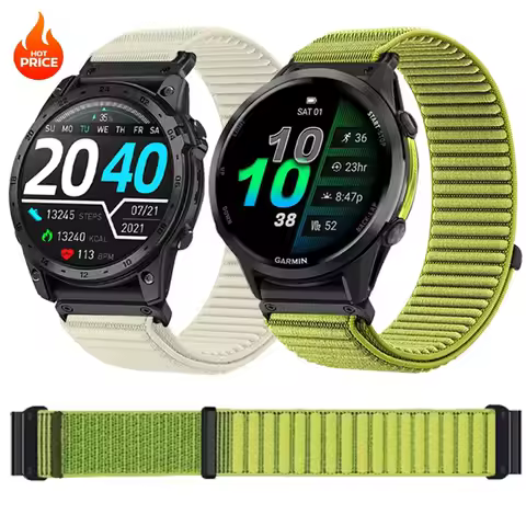 20/22/26mm Quick-release Nylon Strap for Garmin Tactix 8/Quatix 8 51/47mm Bracele Band Garmin Instin