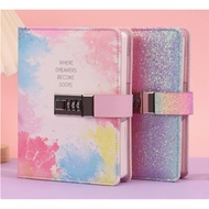 Password Lock Diary Notebook, Creative Journal Notebook, Student Stationery Secret Password Notepad 